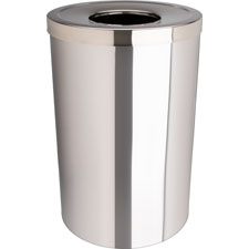 Genuine Joe 30G Stainless Steel Trash Receptacle