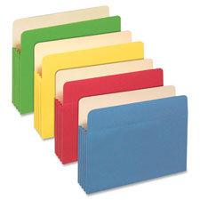 Pendaflex 3-1/2" Expansion Colored File Pockets