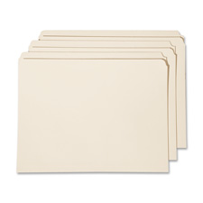 SKILCRAFT Straight-cut 2-ply Top Tab File Folders