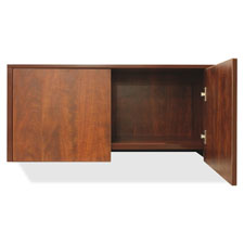 Lorell Essential Series Mahogany Wall Mount Hutch