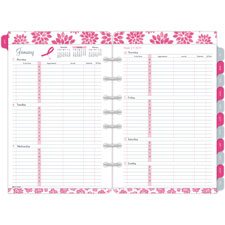 Day-Timer Pink Ribbon Weekly Planner Refill