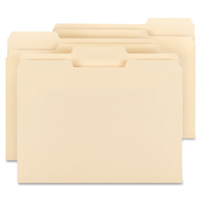 Bus. Source 1/3 Cut Tab Plain Manila File Folders