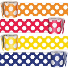 Carson Schoolgirl Style Polka Dot Borders Set