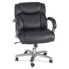 Safco Big & Tall Leather Mid-Back Task Chair