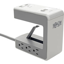 Tripp Lite 6-outlet Desk Clamp USB Surge Protector