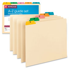 Smead A-Z Fused Vinyl Top-Tab Index Guides