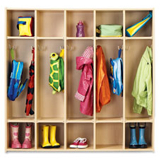 Jonti-Craft Young Time 5-Section Locker