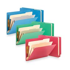 Smead End Tab 2 Div Colored Classificatn Folders