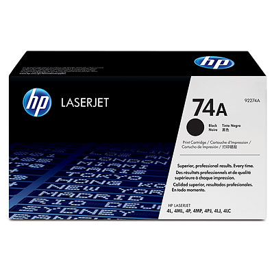 HP 92274A (HP 74A) Black OEM Toner Cartridge