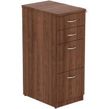 Lorell Walnut Laminate 4-drawer File Cabinet