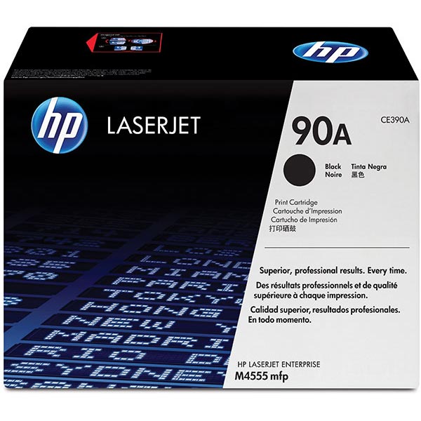 HP CE390A (HP 90A) Black OEM Toner Cartridge