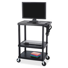 Safco Adjustable Plastic AV Cart