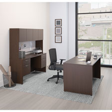 HON 101 Series Mocha Laminate Desking