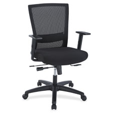 Lorell Ergonomic Mid-back Mesh Chair