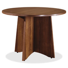 Lorell Essentials Srs Walnut Laminate Round Table