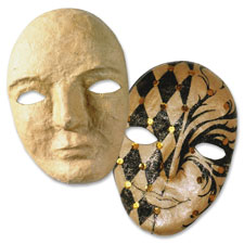 Chenille Kraft 8" Papier Mache Mask