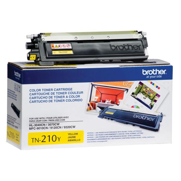 Brother TN-210Y Yellow OEM Toner Cartridge