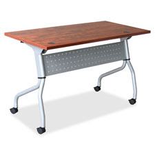 Lorell Cherry Flip Top Training Table