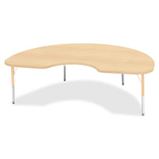 Jonti-Craft Toddler Ht Prism Maple Kidney Table