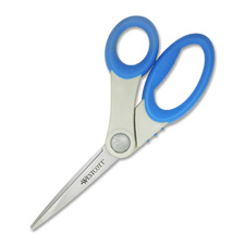 Acme Westcott 8" Soft Handle Bent Scissors