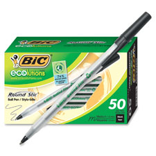 Bic Ecolutions Recycled Round Stic Ballpoint Pen