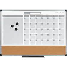 Bi-silque 3-in-1 Monthly Dry-erase Calendar Board