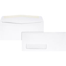 Quality Park White Woven Window Envelopes