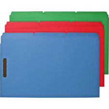 Bus. Source 2-ply Tab Legal Fastener Folders