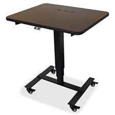 Lorell Electric Single Leg Sit-To-Stand Table