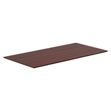 Lorell Wkstn Mahogany Laminate Knife Edge Tabletop