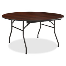 Lorell Mahogany Round Banquet Table