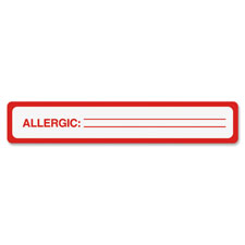 Tabbies ALLERGIC Allergy Message Labels