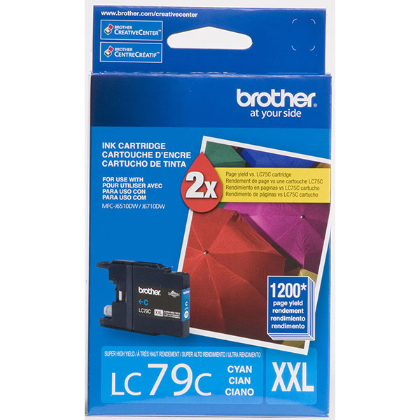 Brother LC-79C Cyan OEM Inkjet Cartridge