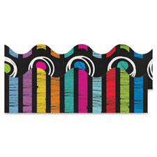 Carson Colorful Chalkboard Scalloped Borders