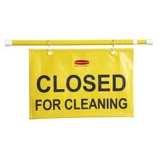 Rubbermaid Comm. Closed For Cleaning Safety Sign