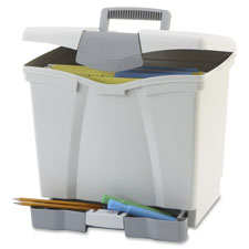 Storex Ind. Portable file Box w/Drawer