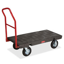 Rubbermaid Comm. Pneumatic Casters Platform Truck