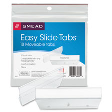 Smead Easy Slide Heavy-duty Plastic Tabs