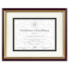 Burns Grp. Cream Die-cut Mat Document Frame