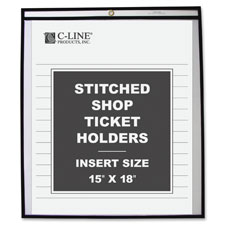 C-Line Stitched Vinyl Shop Ticket Holders