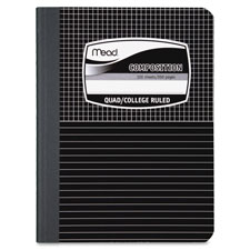 Mead Black Cover Graph Composition Book