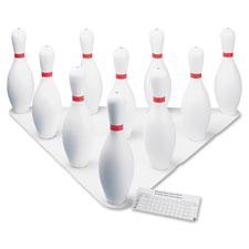 Champion Sports Plastic Pin Bowling Ball Set