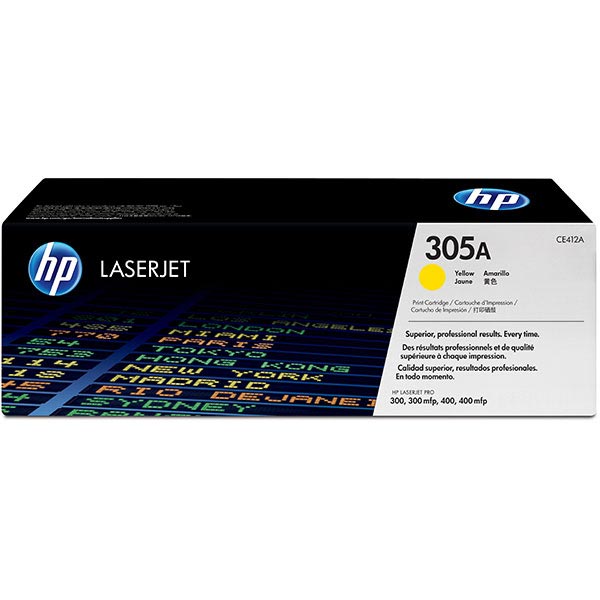 HP CE412A (HP 305A) Yellow OEM Toner Cartridge