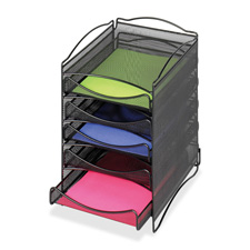 Safco 5-Compartment Mesh Desktop Organzier