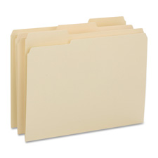 Bus. Source 1/3-cut 1-ply Tab File Folders