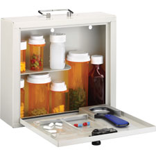 MMF Industries Deluxe Steel Medication Case