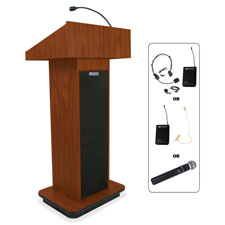 Amplivox Wireless Executive Sound Column Lectern