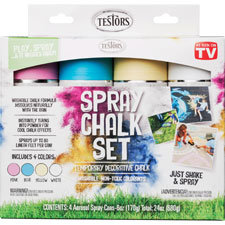 Rust-Oleum Testors 4-color Spray Chalk Set