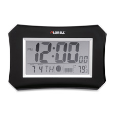 Lorell LCD Wall/Alarm Clock