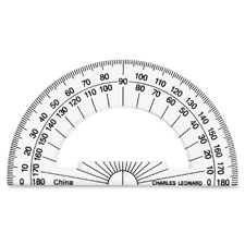 Charles Leonard Plastic Protractor